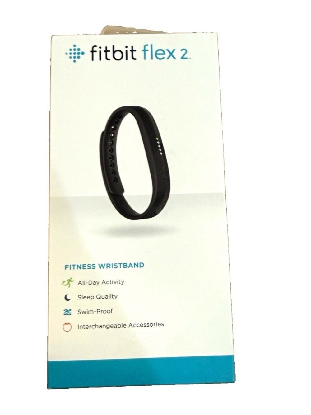 Fitbit Flex 2 Fitness Wristband Activity Tracker Black Swim-Proof Wireless Sync